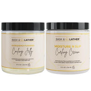 Moisture N Slip Curling Cream + Aloquench N' Flax Seed Coiling Jelly DUO banner